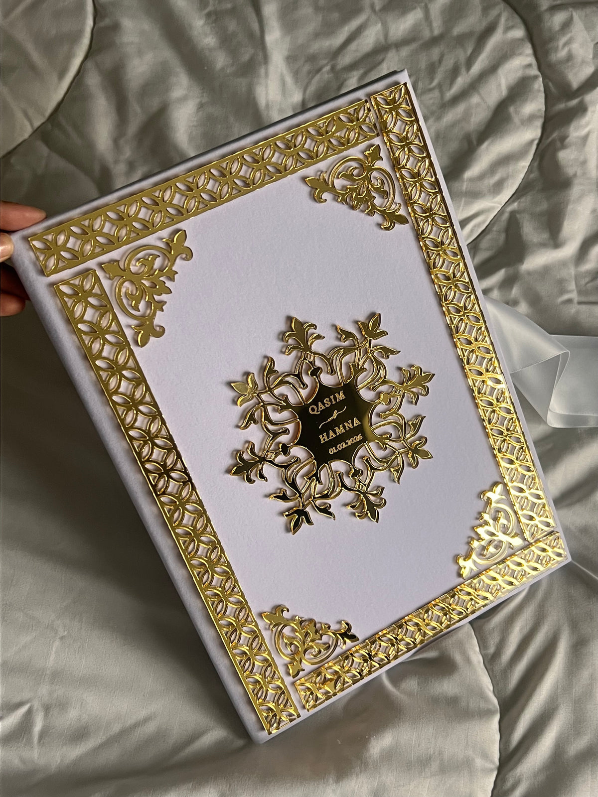 A4 Nikkah booklet - wedding folder - personalised nikkah nama booklet - certificate holder