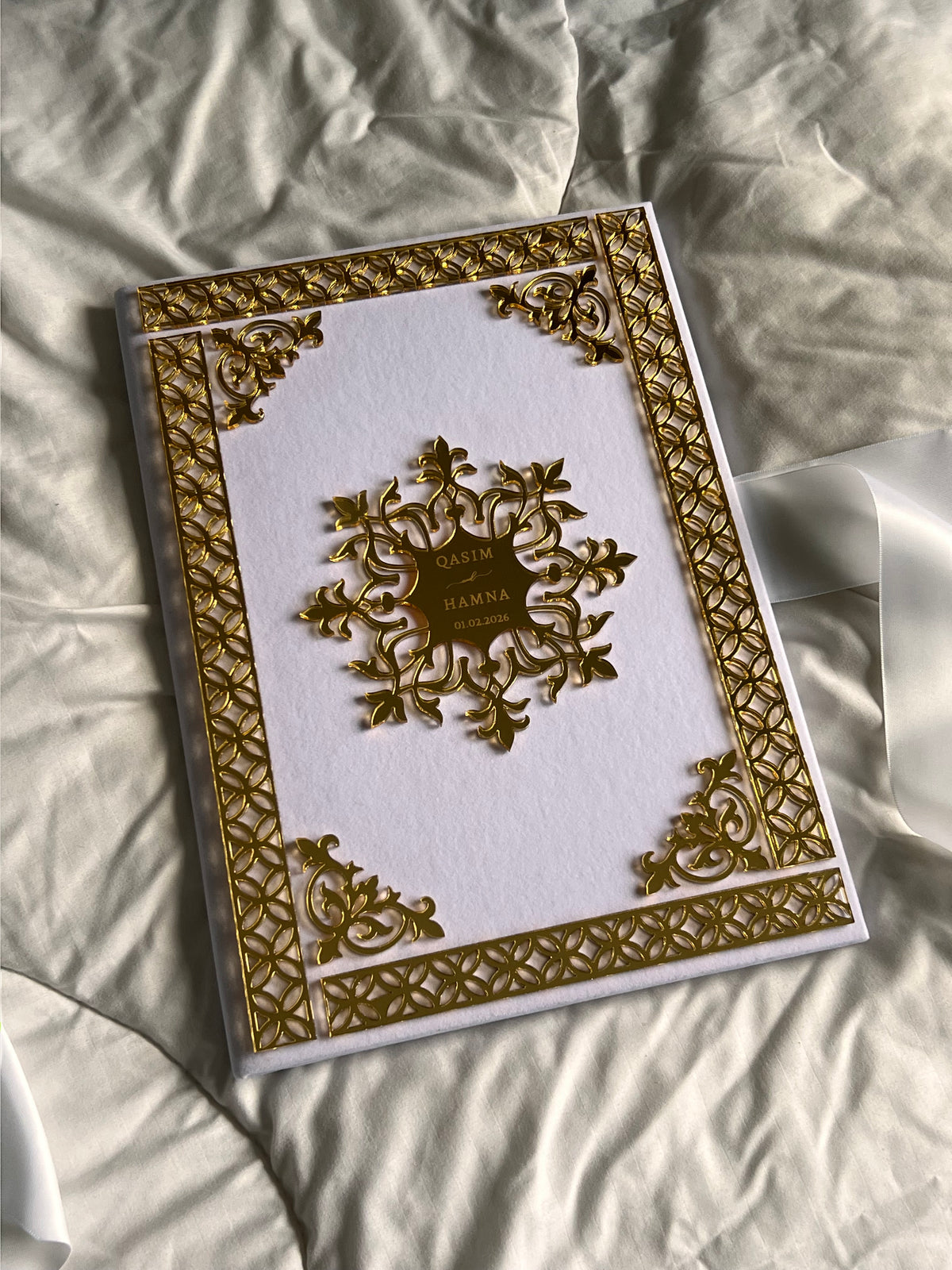 A4 Nikkah booklet - wedding folder - personalised nikkah nama booklet - certificate holder
