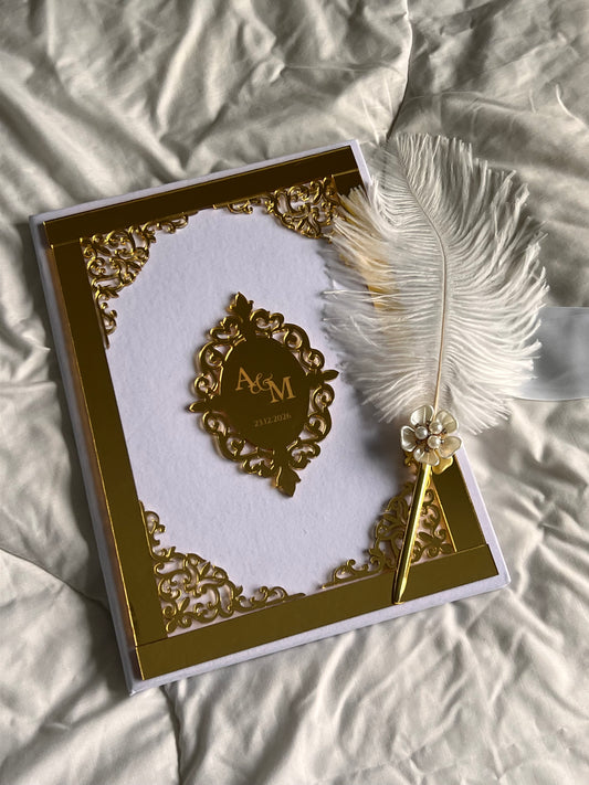 A4 Nikkah booklet - wedding folder - personalised nikkah nama booklet - certificate holder