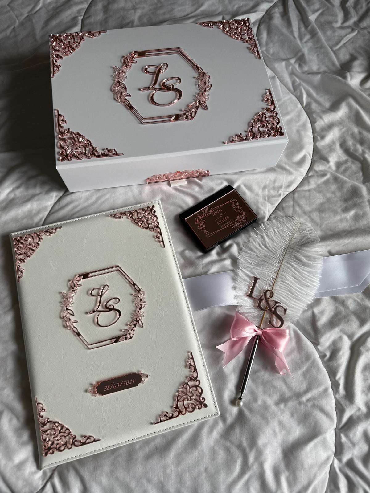 A4 Nikkah Certificate ~ Feather Pen ~ Certificate folder ~ nikkah booklet - nikkah box