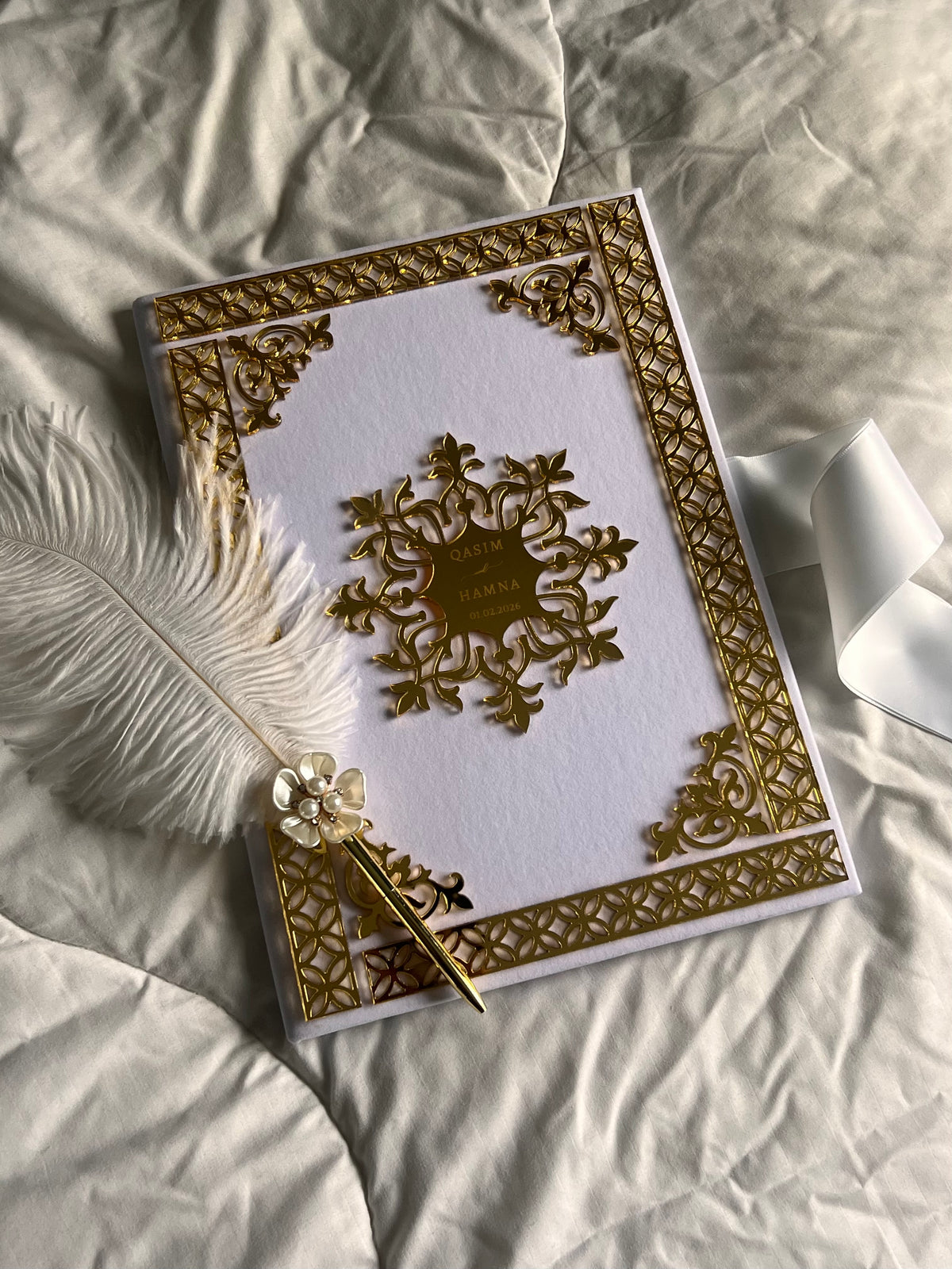 A4 Nikkah booklet - wedding folder - personalised nikkah nama booklet - certificate holder