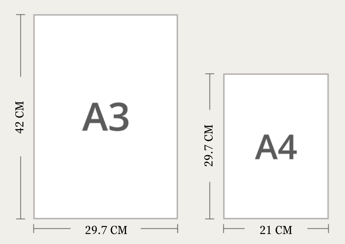 A4 & A3 Golden Frame